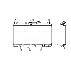 Radiator - Engine Cooling - AVA HD2070