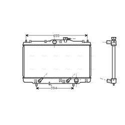 Radiator - Engine Cooling - AVA HD2071