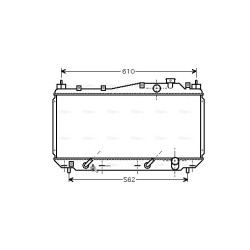 Radiator - Engine Cooling - AVA HD2114