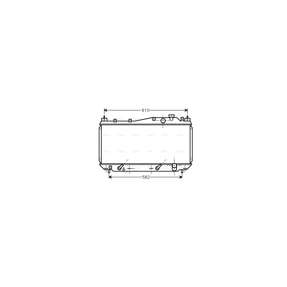 Radiator - Engine Cooling - AVA HD2114