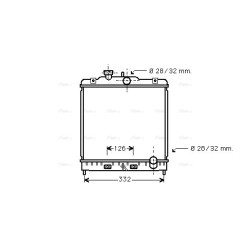 Radiator - Engine Cooling - AVA HD2120