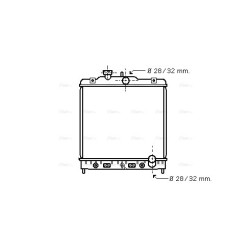 Radiator - Engine Cooling - AVA HD2122