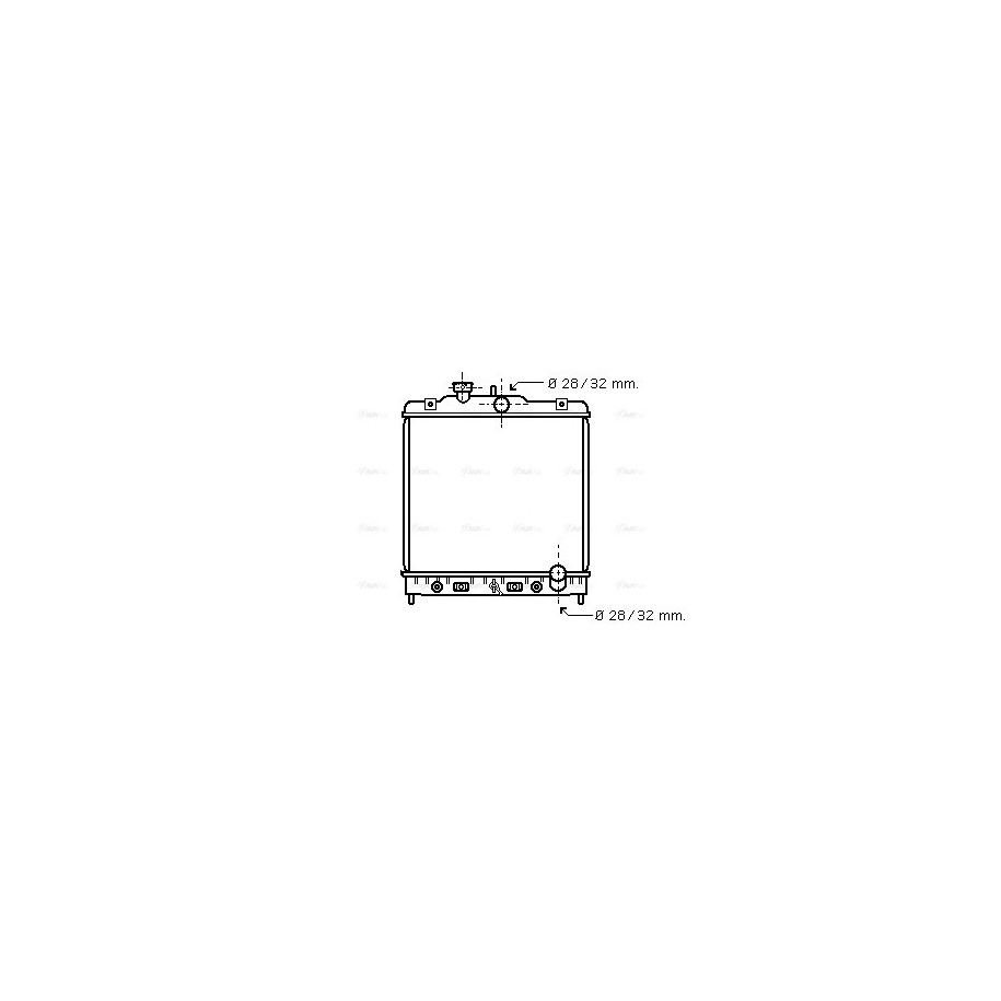Radiator - Engine Cooling - AVA HD2122
