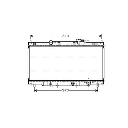 Radiator - Engine Cooling - AVA HD2162