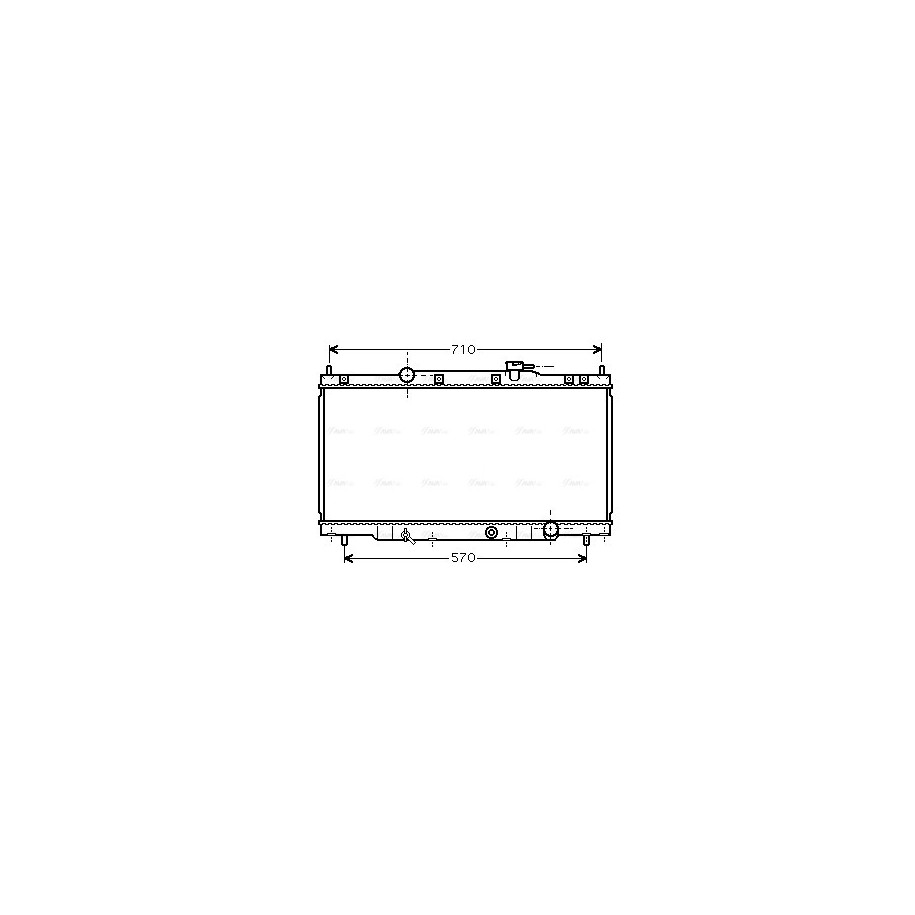 Radiator - Engine Cooling - AVA HD2162
