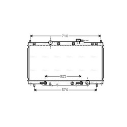 Radiator - Engine Cooling - AVA HD2163
