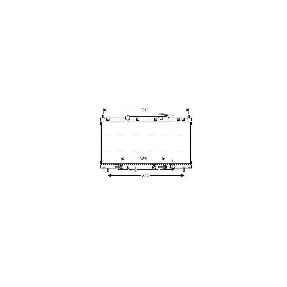 Radiator - Engine Cooling - AVA HD2163