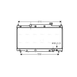 Radiator - Engine Cooling - AVA HD2164