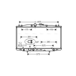 Radiator - Engine Cooling - AVA HD2177