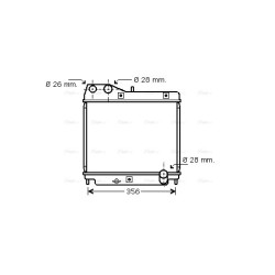 Radiator - Engine Cooling - AVA HD2178