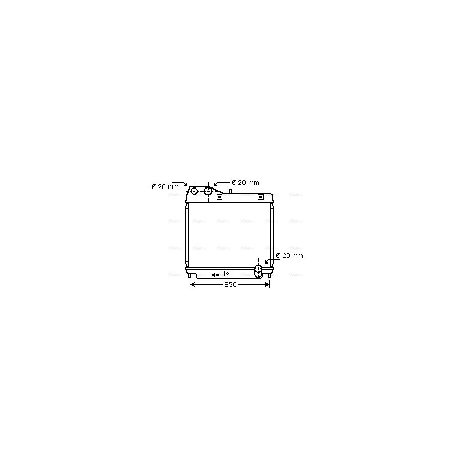 Radiator - Engine Cooling - AVA HD2178