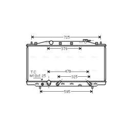 Radiator - Engine Cooling - AVA HD2224