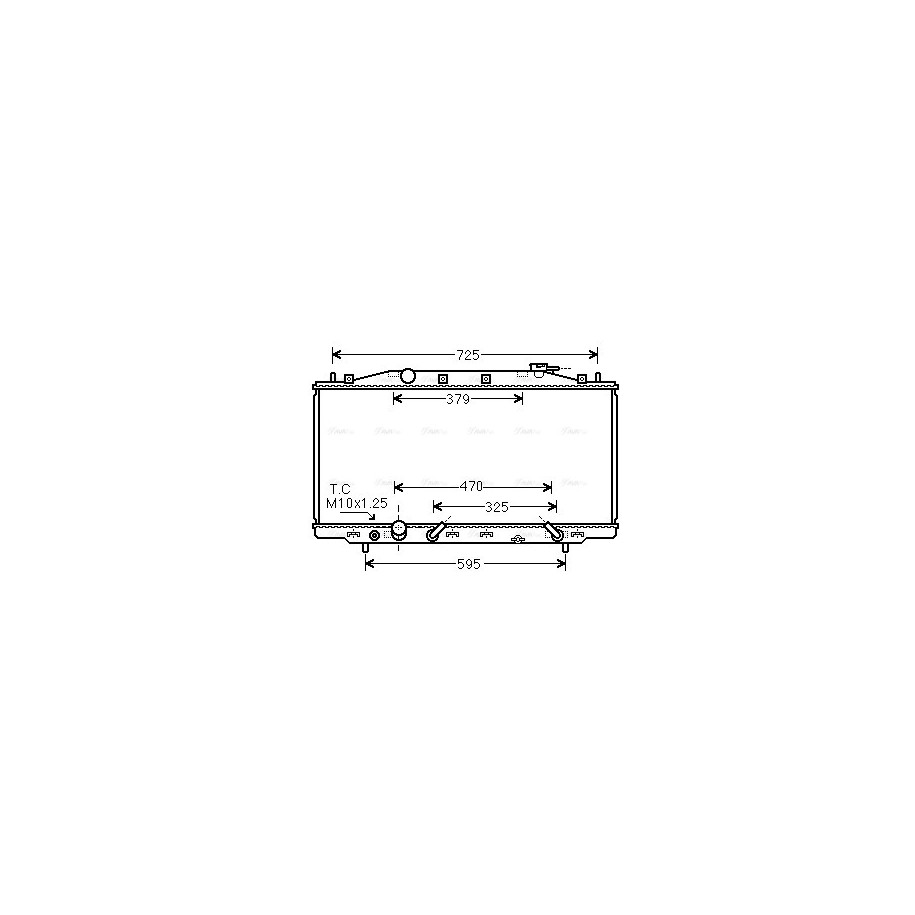 Radiator - Engine Cooling - AVA HD2224