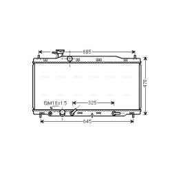 Radiator - Engine Cooling - AVA HD2226