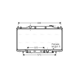 Radiator - Engine Cooling - AVA HD2244