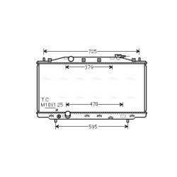 Radiator - Engine Cooling - AVA HD2284