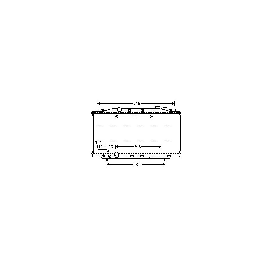 Radiator - Engine Cooling - AVA HD2284
