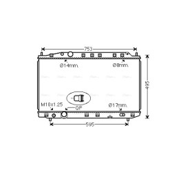 Radiator - Engine Cooling - AVA HD2300