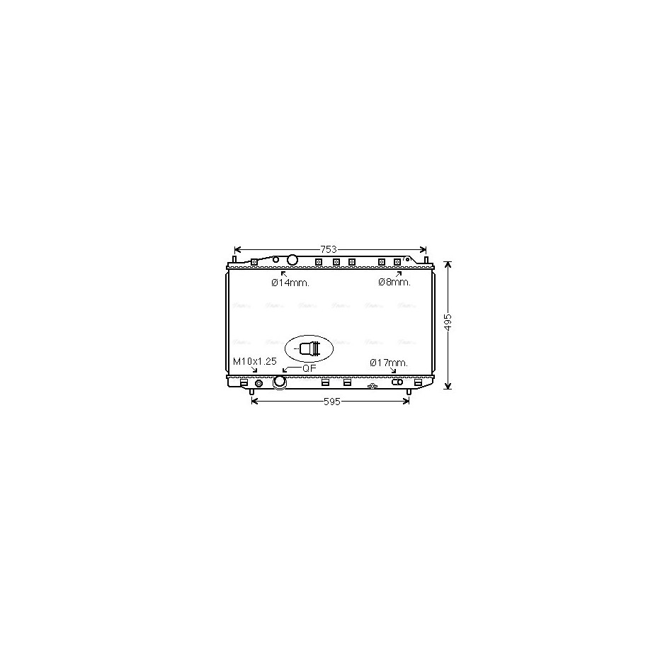 Radiator - Engine Cooling - AVA HD2300