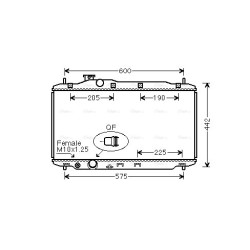 Radiator - Engine Cooling - AVA HD2306