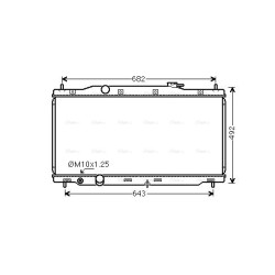 Radiator - Engine Cooling - AVA HD2307