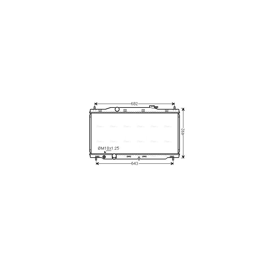 Radiator - Engine Cooling - AVA HD2307