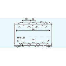 Radiator - Engine Cooling - AVA HD2313