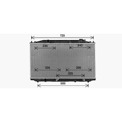 Radiator - Engine Cooling - AVA HD2324