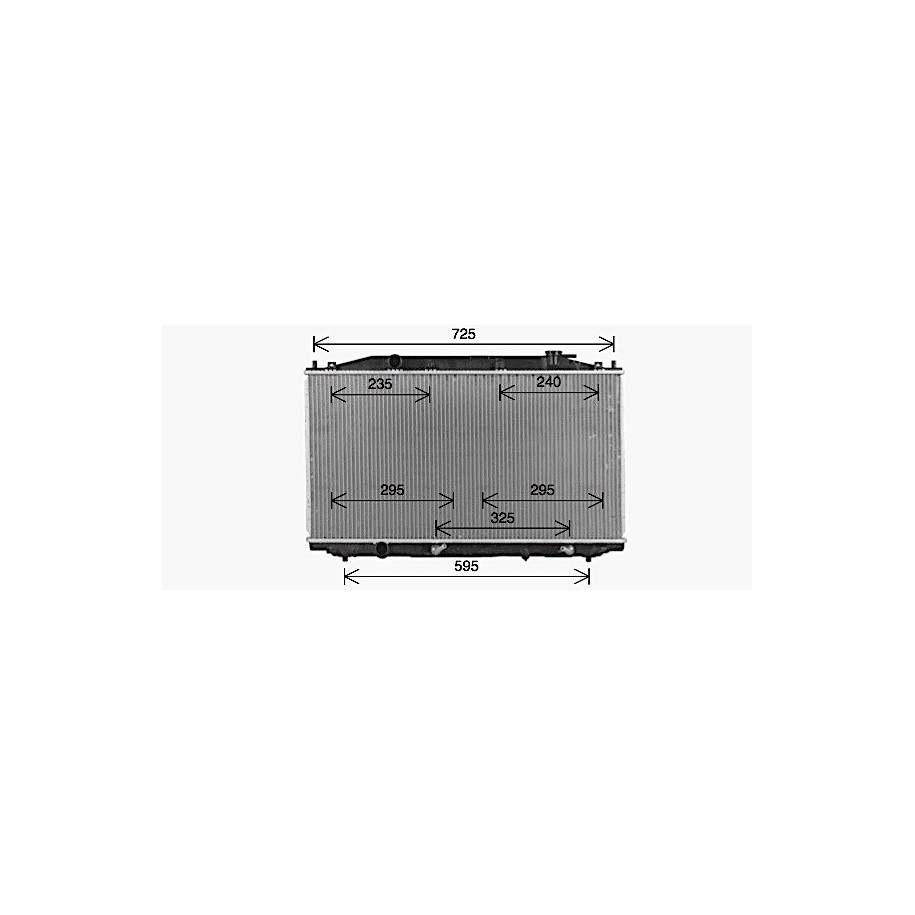 Radiator - Engine Cooling - AVA HD2324