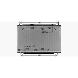 Radiator - Engine Cooling - AVA HD2334