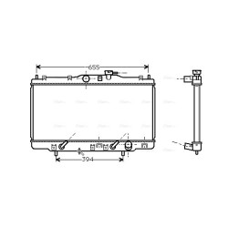 Radiator - Engine Cooling - AVA HDA2119