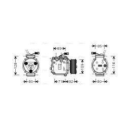 AC Compressor - AVA HDAK169