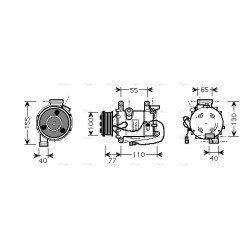 AC Compressor - AVA HDAK208