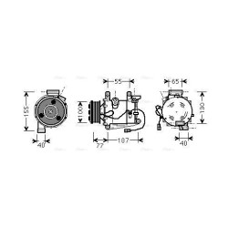 AC Compressor - AVA HDAK232