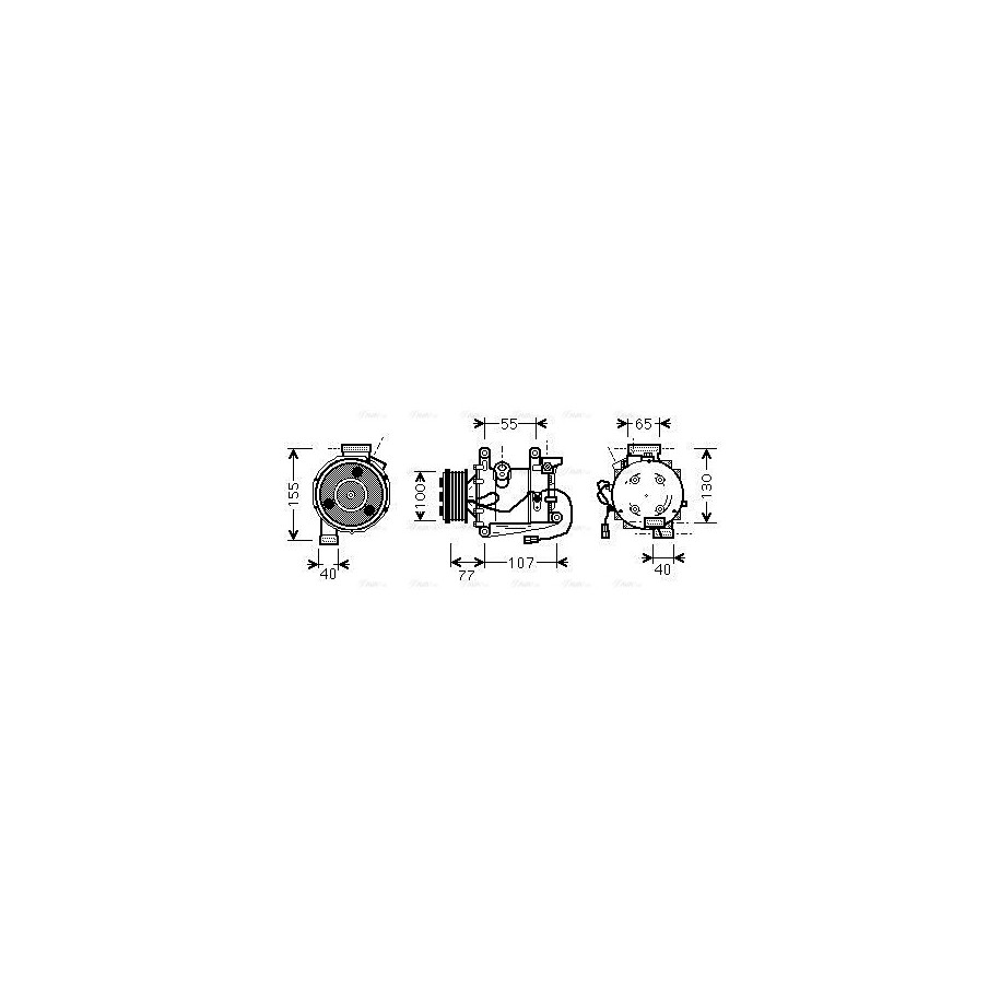 AC Compressor - AVA HDAK232