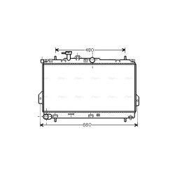 Radiator - Engine Cooling - AVA HY2097