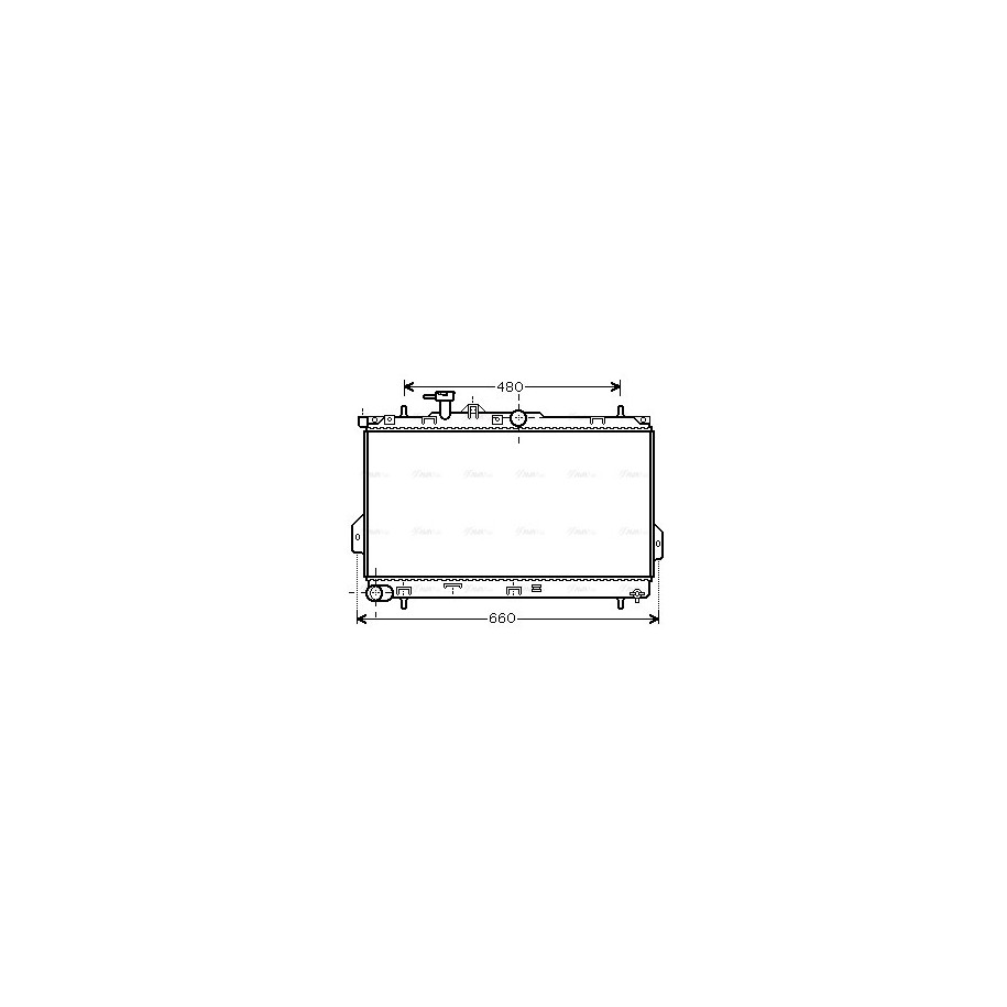 Radiator - Engine Cooling - AVA HY2097
