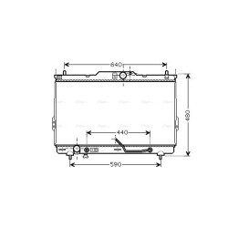Radiator - Engine Cooling - AVA HY2114