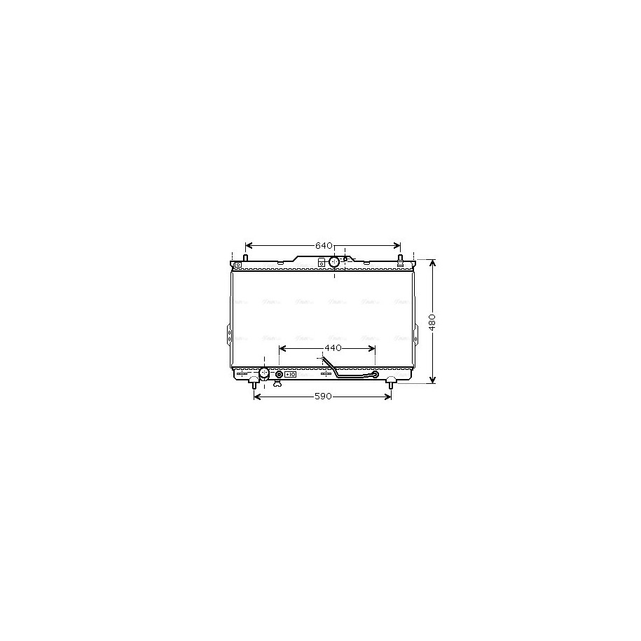 Radiator - Engine Cooling - AVA HY2114