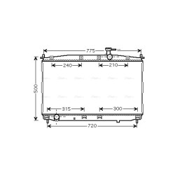 Radiator - Engine Cooling - AVA HY2173