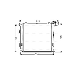 Radiator - Engine Cooling - AVA HY2207
