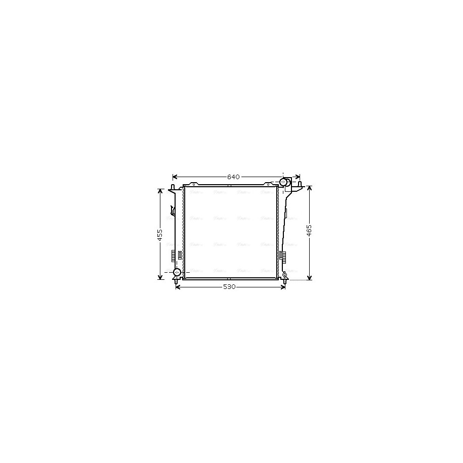 Radiator - Engine Cooling - AVA HY2207