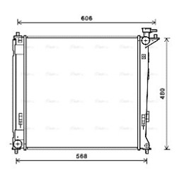Radiator - Engine Cooling - AVA HY2284
