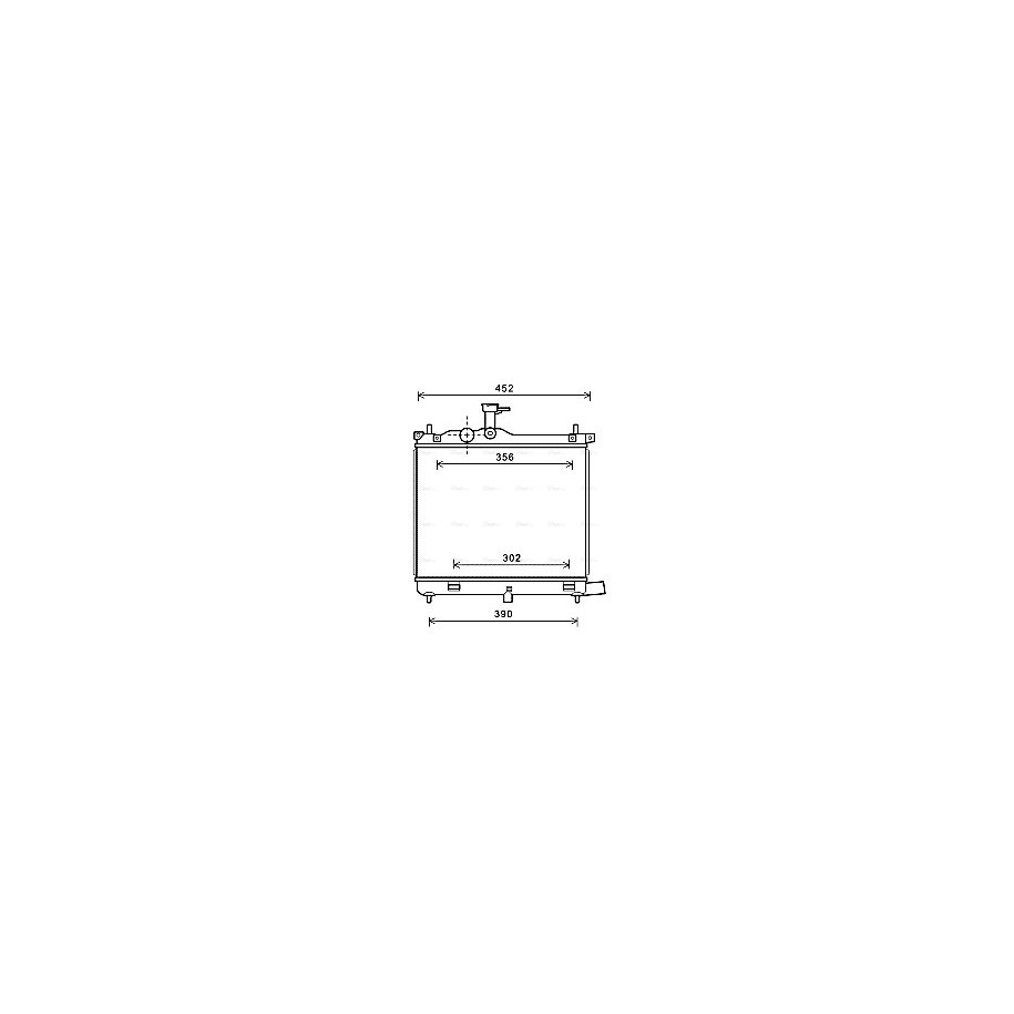Radiator - Engine Cooling - AVA HY2290