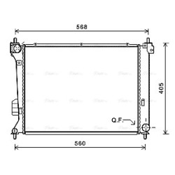 Radiator - Engine Cooling - AVA HY2309