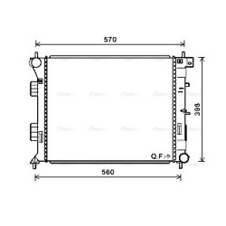 Radiator - Engine Cooling - AVA HY2338