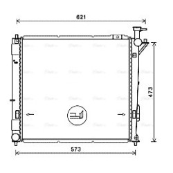 Radiator - Engine Cooling - AVA HY2346