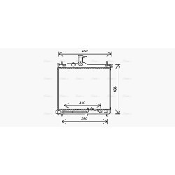 Radiator - Engine Cooling - AVA HY2453