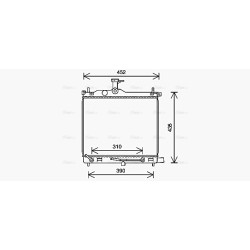 Radiator - Engine Cooling - AVA HY2454