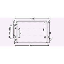 Radiator - Engine Cooling - AVA HY2465